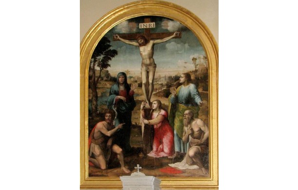 Crocifissione e Santi