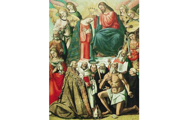 Incoronazione della Vergine con angeli e Santi