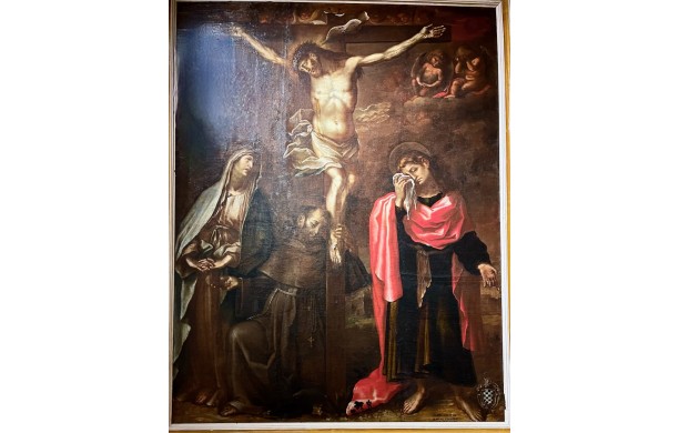 Cristo crocifisso con la Madonna, San Giovanni Evangelista e San Francesco