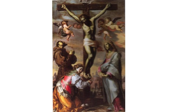 Crocifisso con la Vergine, San Francesco e Sant'Agata
