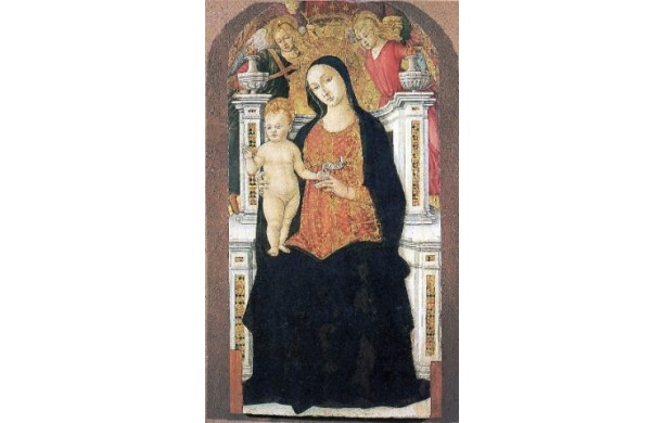Madonna in trono col Bambino e due Angeli