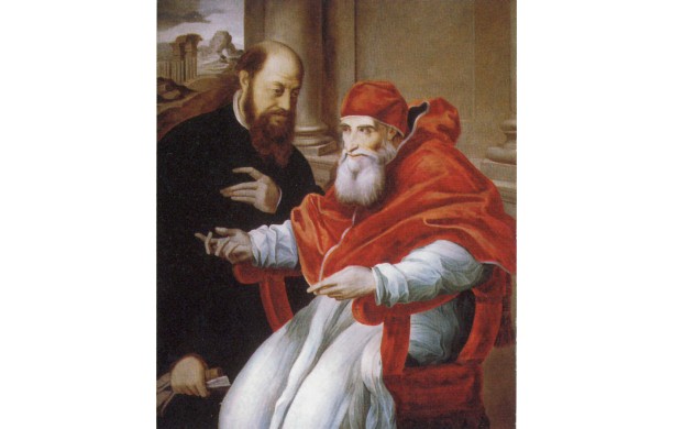 Papa Paolo III con il Cardinale Reginaldo Pole