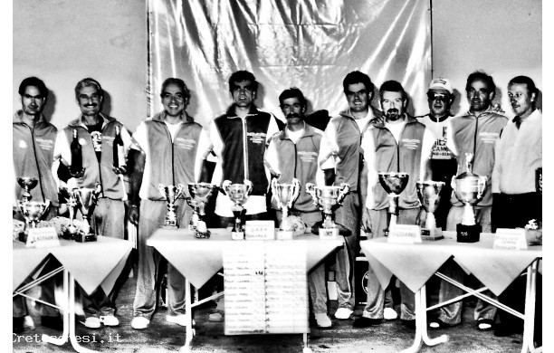 1991, Sabato 28 Settembre - 10° Torneo Donatori: tutti i premiati della competizione