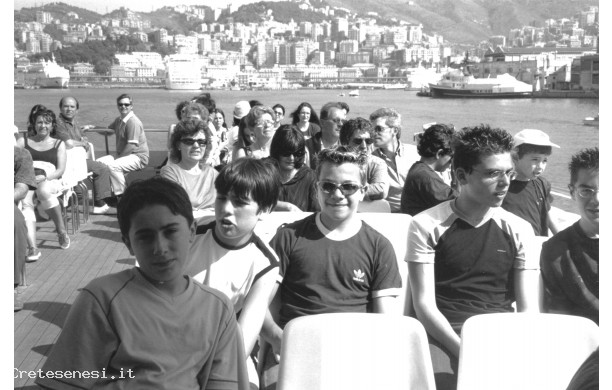 1999 - Gita all'Acquario di Genova, alcuni ragazzi