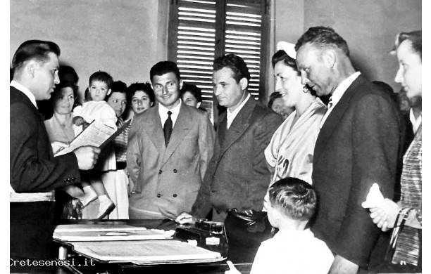 1953, 24 agosto - Matrimonio civile in Comune