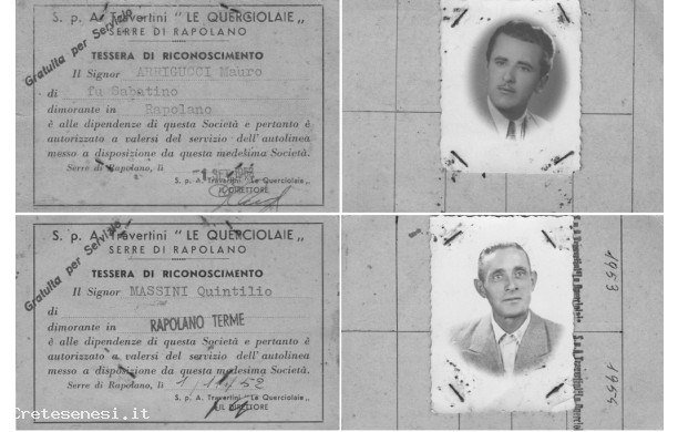 1952-1960 La corriera dei cavatori - Arrigucci Mauro e Massini Quintilio