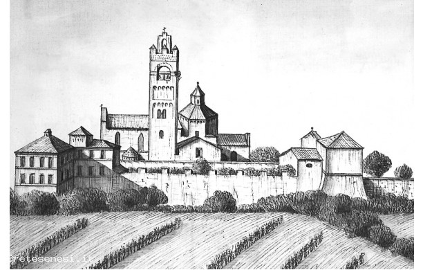 1830 circa - Schizzo della veduta di Porta Massini dall'esterno