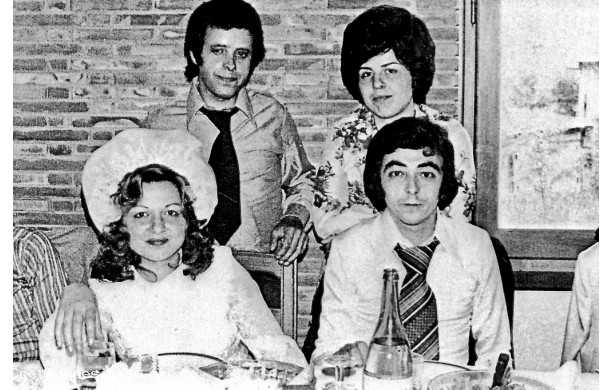 1973, Sabato 19 Maggio - Elio e Gabriella, sposi