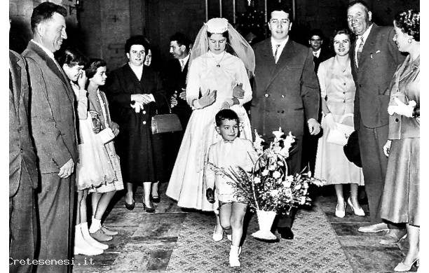 1957, Luned 30 Settembre - Sergio e Graziella sposi