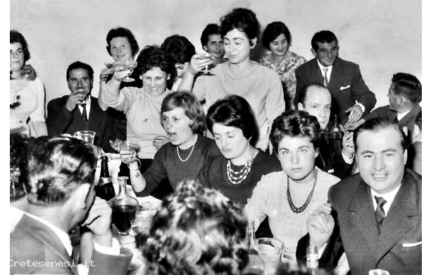 1960, Giovedi 27 Ottobre - Matrimonio a San Marco, immagini del pranzo