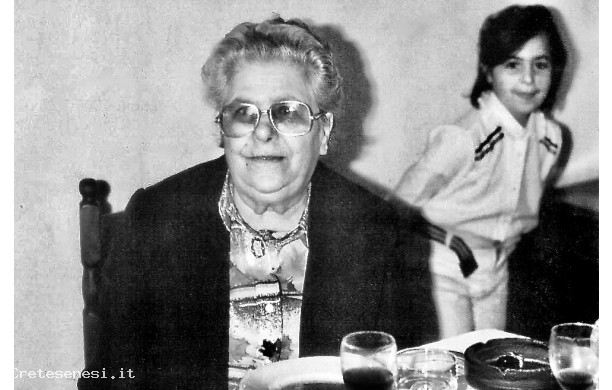 1983 - Ida Romi durante un pranzo di famiglia