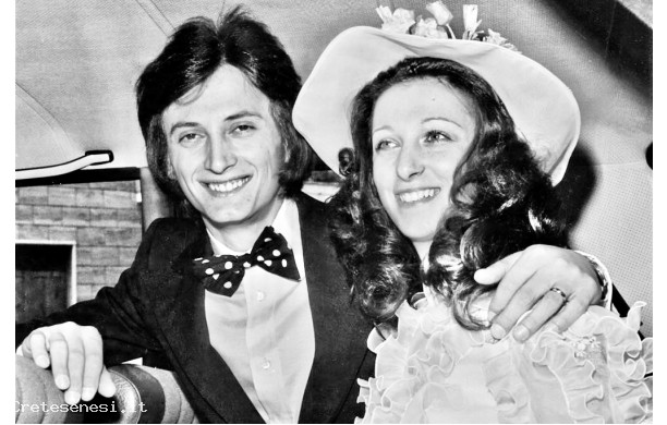 1973, Sabato 1 Settembre - Lido e Letizia dopo il matrimonio in chiesa