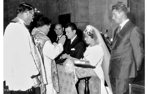 1966, Sabato 15 Ottobre - Enzo Mazzini con la bella Luciana, sposi