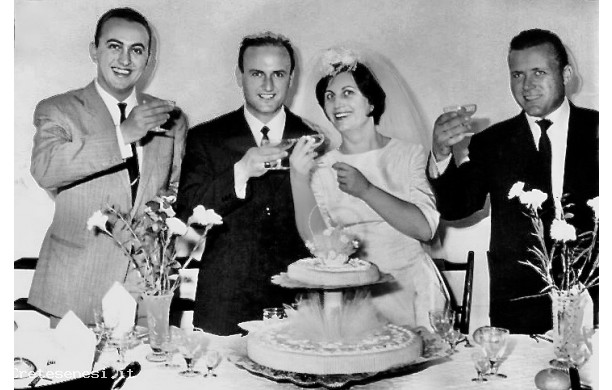 1963,   gioved 5 Settembre - Elvia e Mario, matrimonio nel Cocciaio