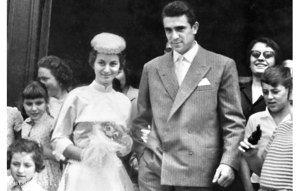 1956, Sabato 1 Settembre - Loriana e Ampelio da Bucine, sposi