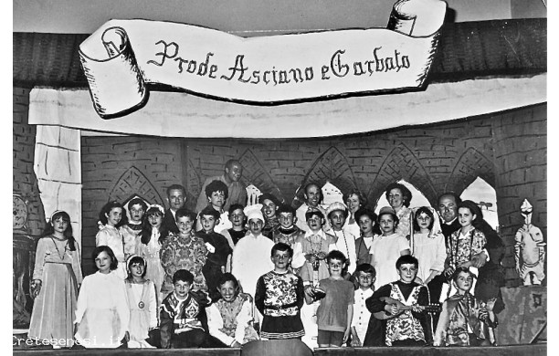 1967 - PRODE ASCIANO E GARBATO, rappresentazione teatrale dei bambini