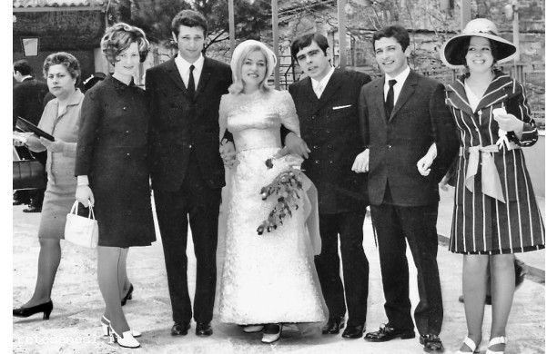 1969, Luned 28 Aprile - Alfiero e Roberta con gli amici pi cari