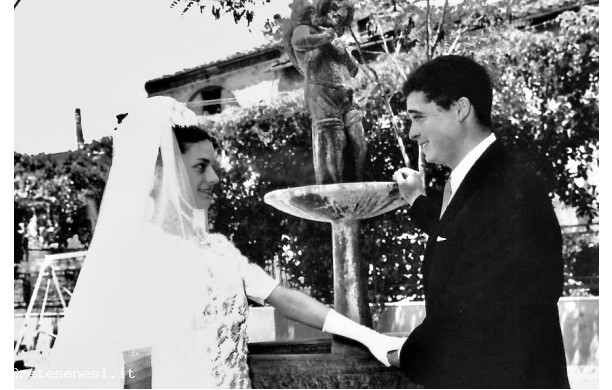 1967, Luned 26 Giugno - Nedo e Rosella, sposi a pranzo dal Cannelli