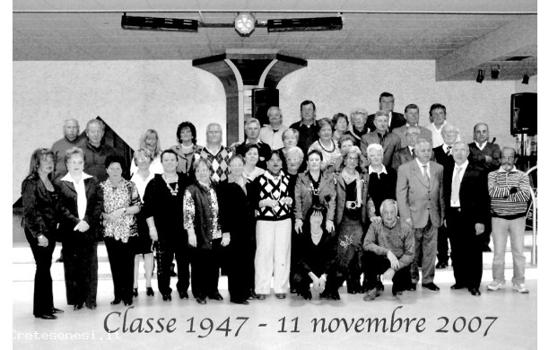 2007, Domenica 11 Novembre - Cena dei sessanta anni alle Piramidi, con foto ricordo