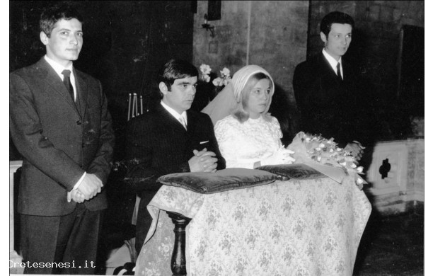 1969, Luned 28 Aprile - Alfiero Parrini e Roberta Moscatelli, sposi