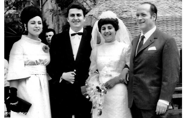 1968, Luned 29 Aprile - Giovanni e Anna con Elvio e consorte
