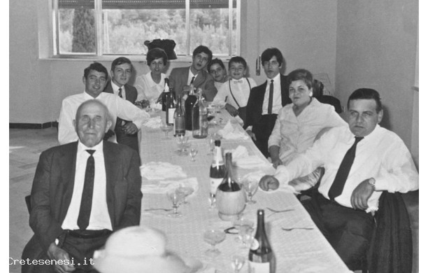 1967 ? - Sonia e Sandro, i partecipanti al pranzo di nozze