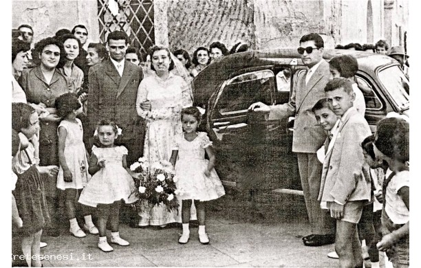 1954, sabato 7 Agosto - Giovanni e Mirella, sposi a Sant'Agostino