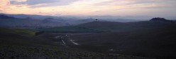 La campagna intorno a Radi dopo la pioggia
