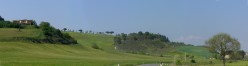 Le colline con Monterongriffoli sullo sfondo