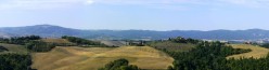La strada nei pressi di Buonconvento vista da Fattoria Armena